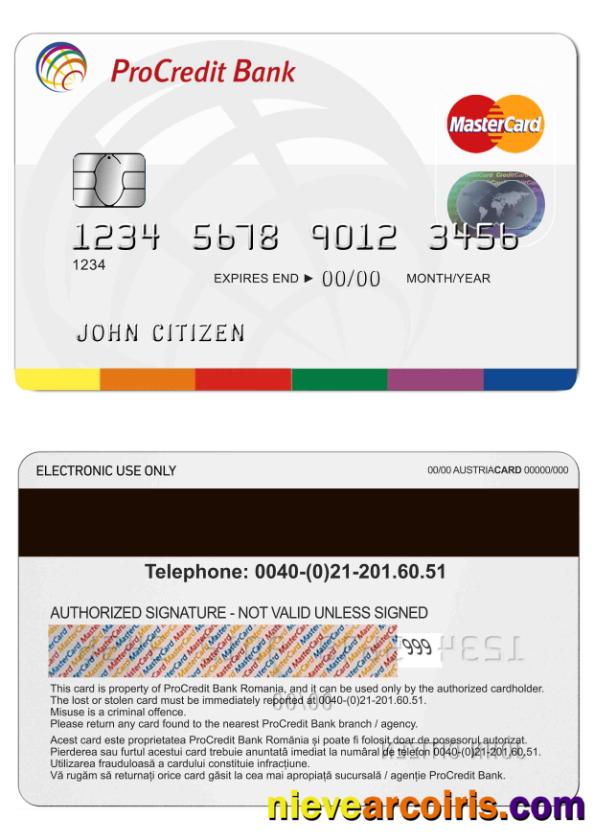 Romania ProCredit MasterCard 